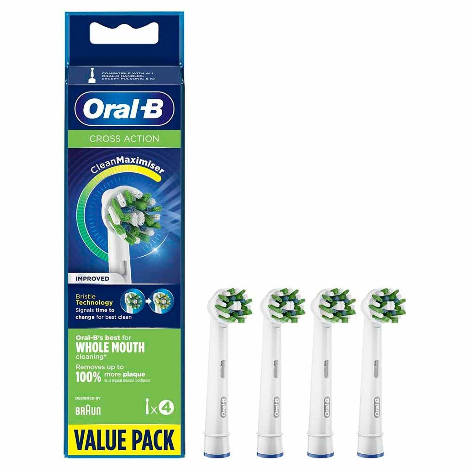 Oral-B Clean Maximiser CrossAction Value 4 Pack