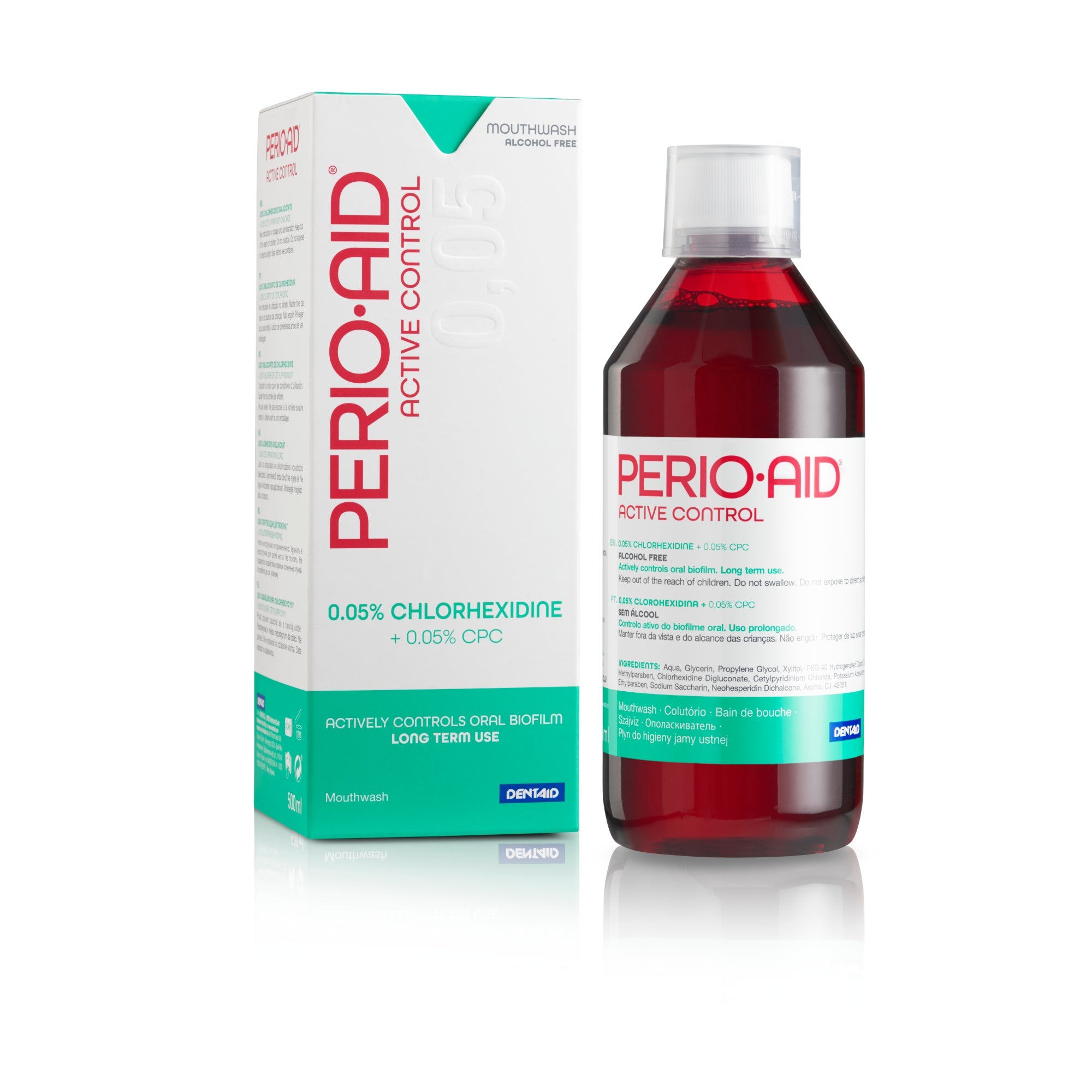 Perio-Aid 0.05% Active Control Mouthwash 500ml